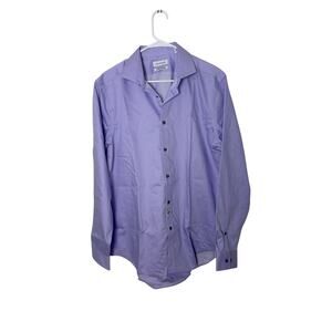 NWT Calvin Klein Infinite Non-Iron Slim Fit Stretch Collar Dress Shirt Large